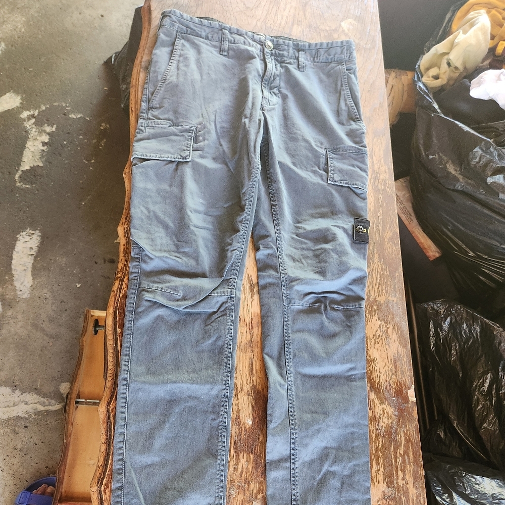 Stone Island cargo pants blue